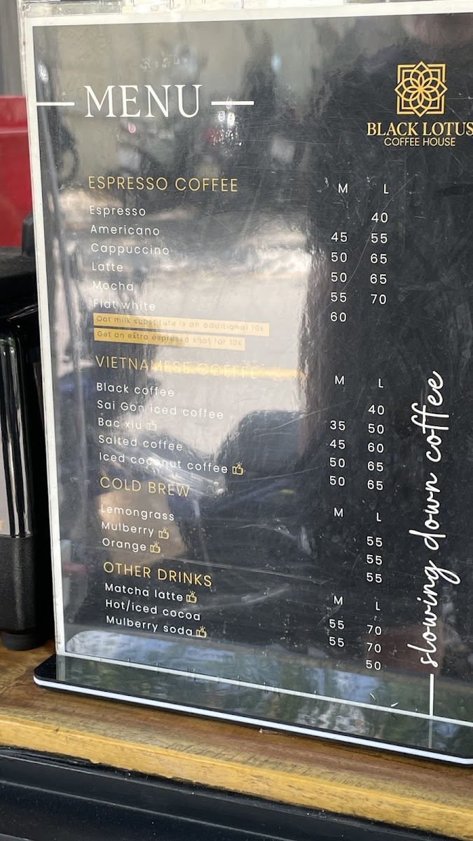 Menu Black Lotus Coffee House : Kiosk-2