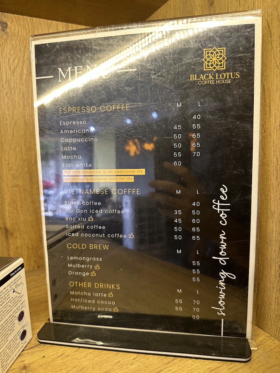 Menu Black Lotus Coffee House : Kiosk-3